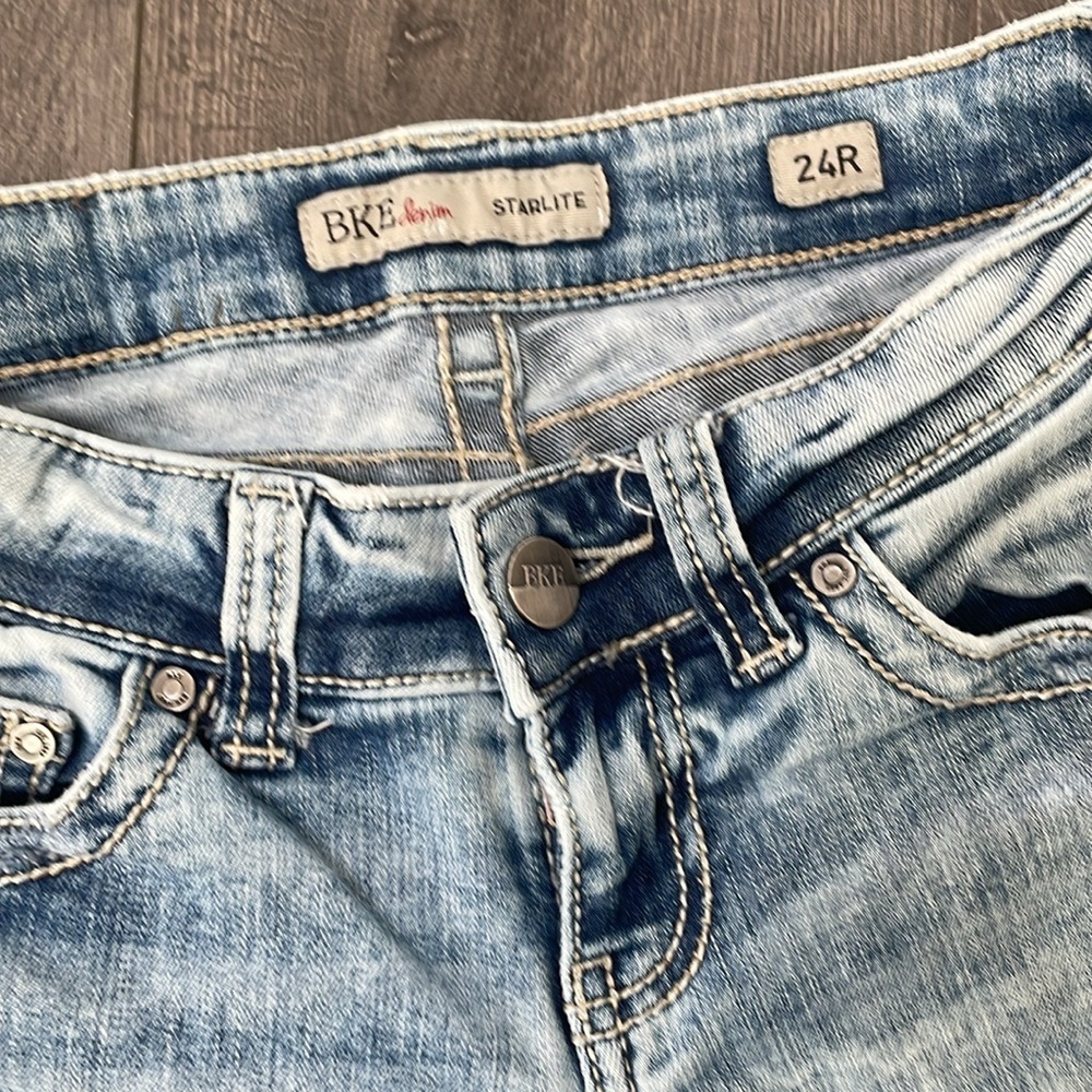 Starlite BKE jeans acid washed straight leg size 24 - Picture 7 of 14